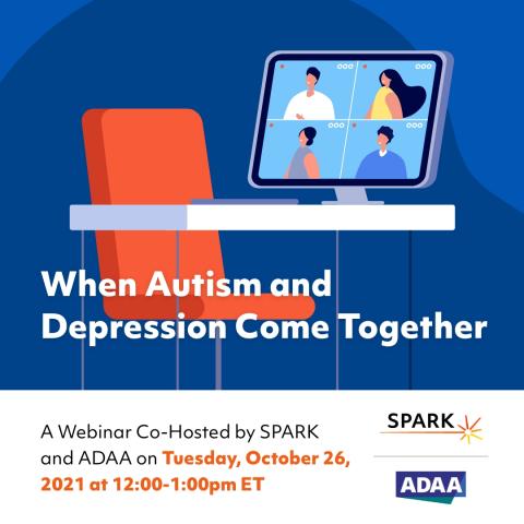 自闭症和抑郁症网络研讨会-与ADAA的火花合作